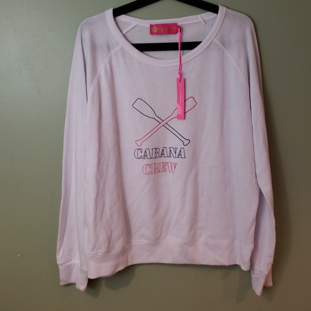 "Cabana Crew" crew neck sweatshirt